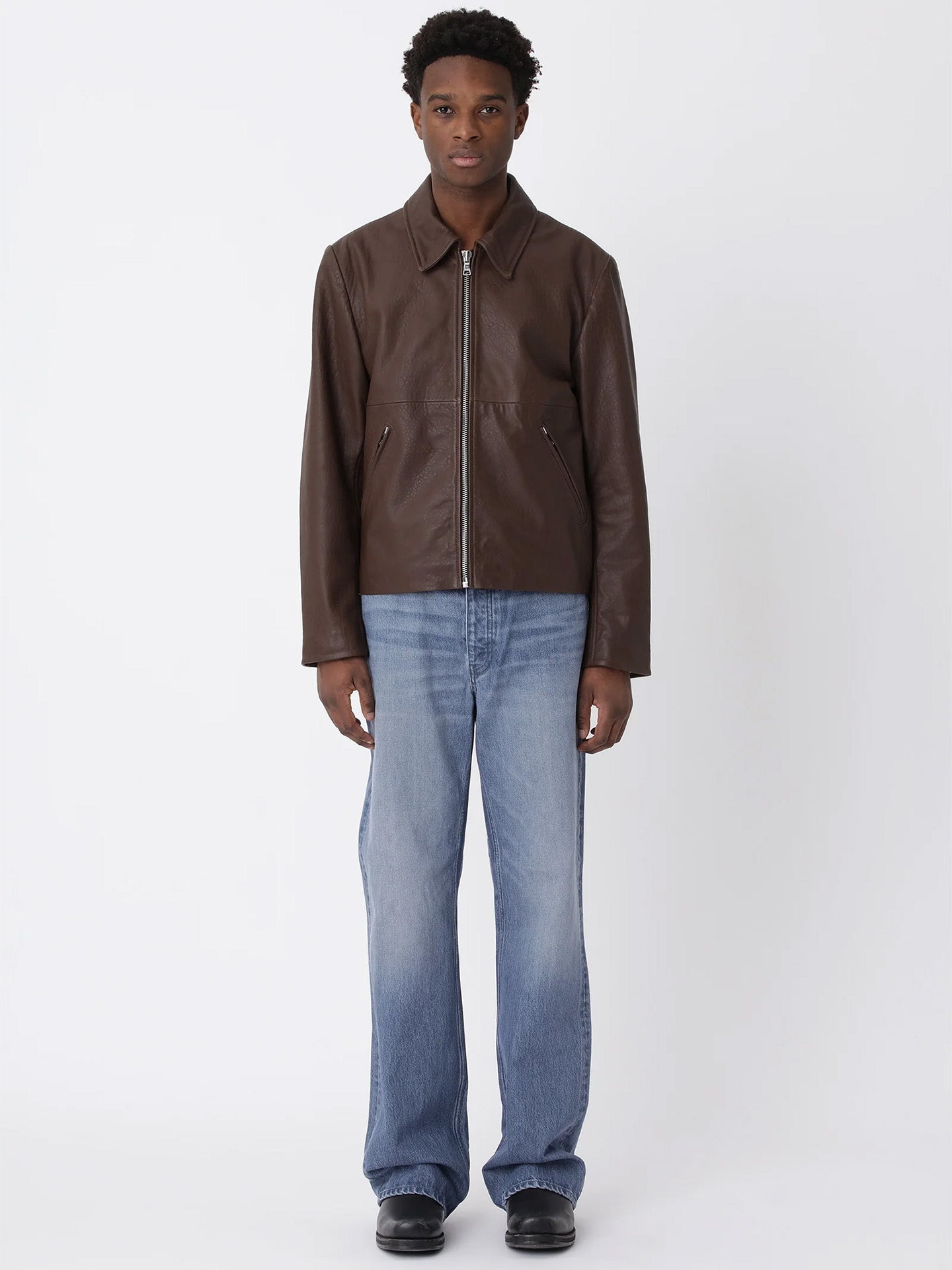 DUTTON LEATHER JACKET, Brown