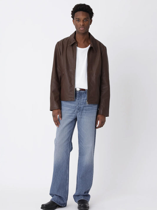DUTTON LEATHER JACKET, Brown