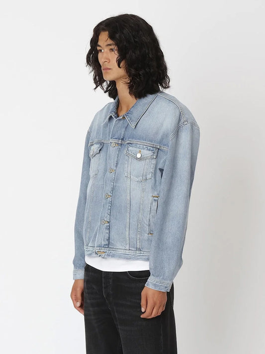 LIVERPOOL BROKEN DENIM JACKET, Blue