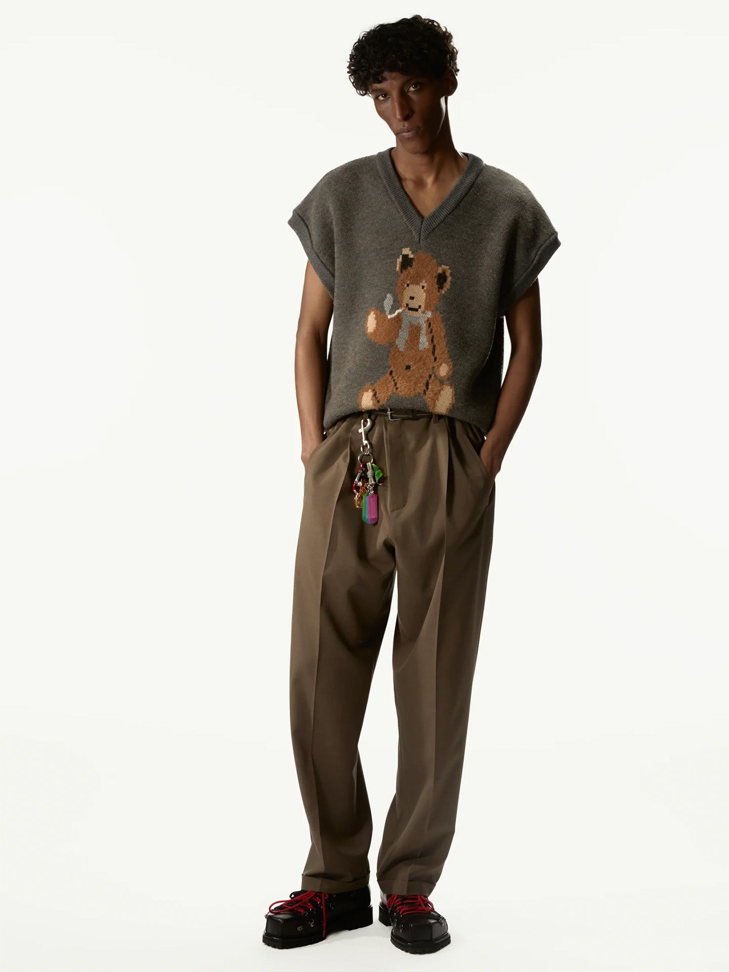 TEDDY BEAR VEST, Hazelnut