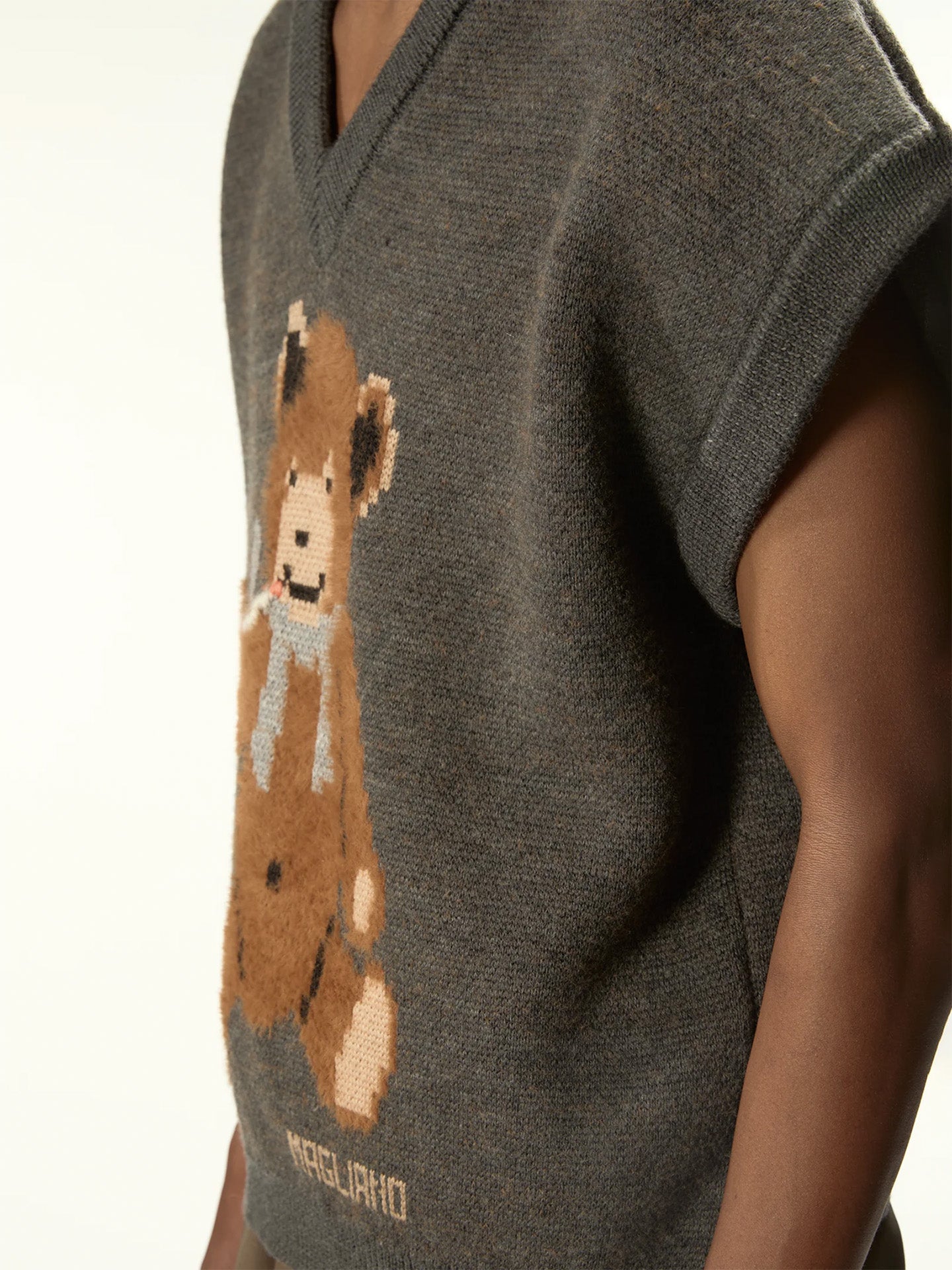 TEDDY BEAR VEST, Hazelnut