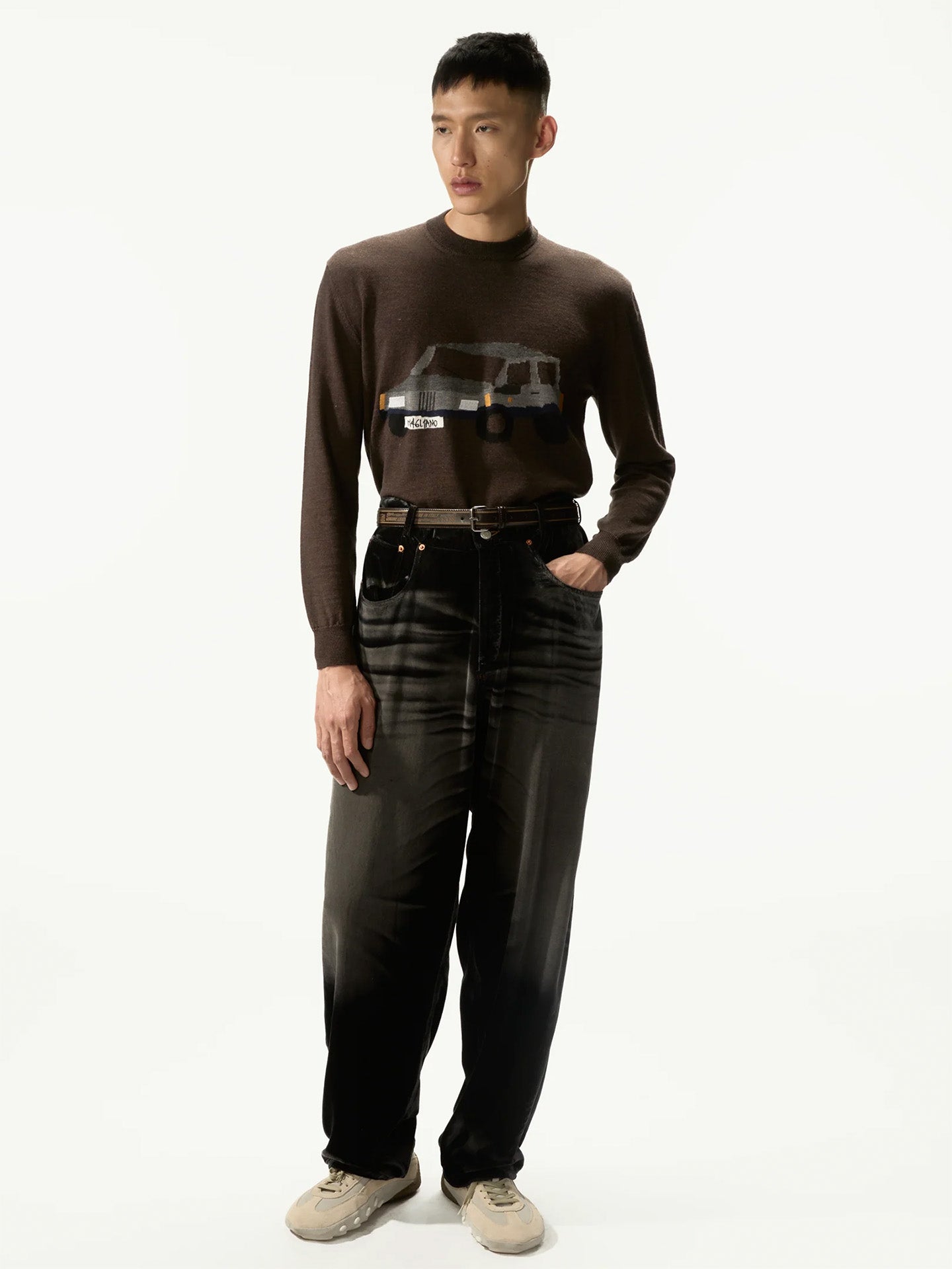 PANDINO KNIT , Brown