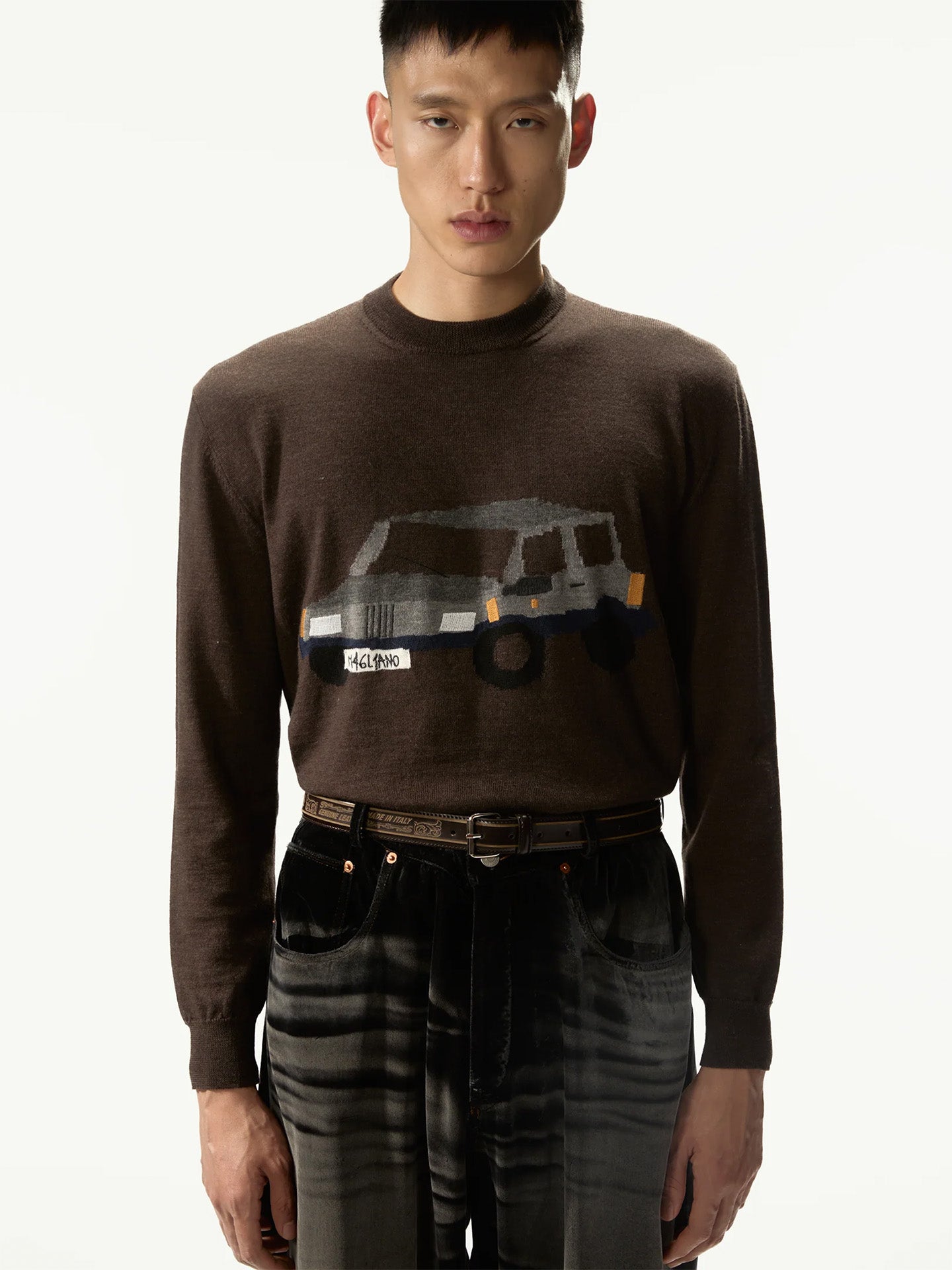 PANDINO KNIT , Brown
