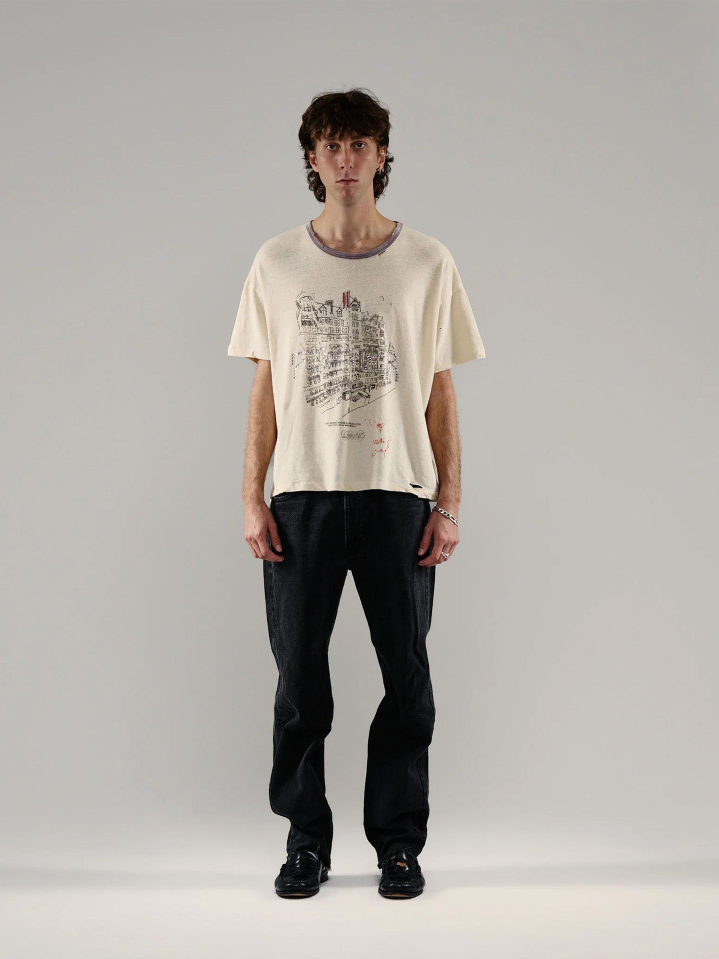 CHELSEay HOTEL TEE, Vintage Cream